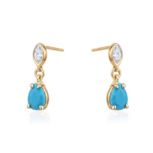 TURQUOISE PEAR DROP