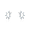 PEAR SHAPE CRYSTAL OPEN EARRINGS