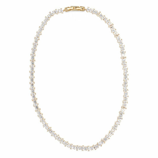 MARQUIS BAGUETTE TENNIS NECKLACE