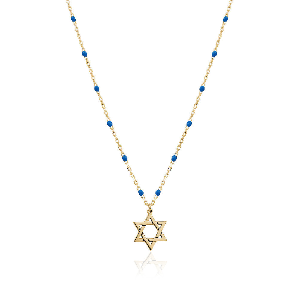 Rosary star of david necklace Limlim fashion accessories
