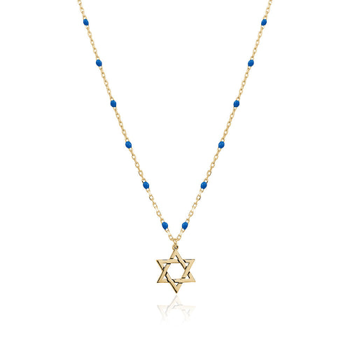 Rosary star of david necklace Limlim fashion accessories