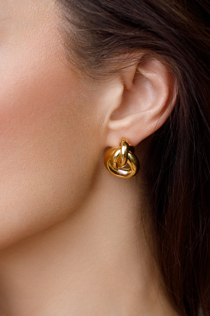 BOLD KNOT EARRINGS Limlim fashion accessories