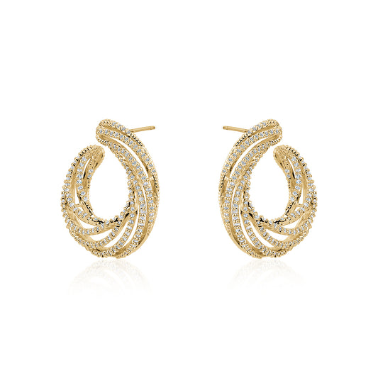 CURLED STATEMENT EARRINGS