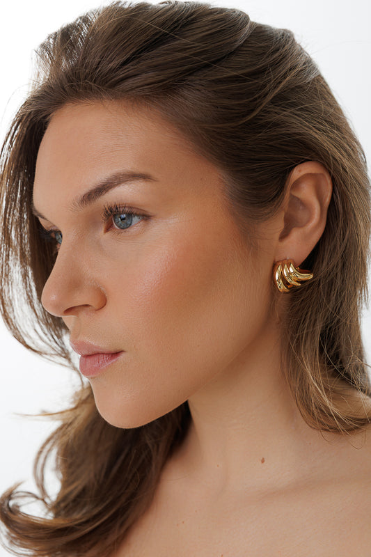 STRIPE TIER EARRINGS