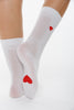 LIGHT EMBROIDERED HEART SOCKS