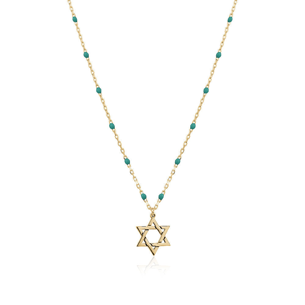Rosary star of david necklace Limlim fashion accessories