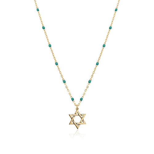 Rosary star of david necklace Limlim fashion accessories