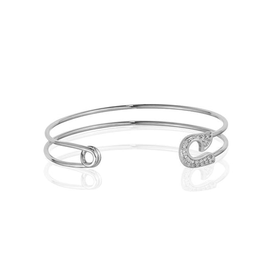 PAVÉ SAFETY PIN CUFF