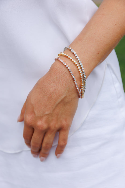 BEZEL TENNIS BRACELET