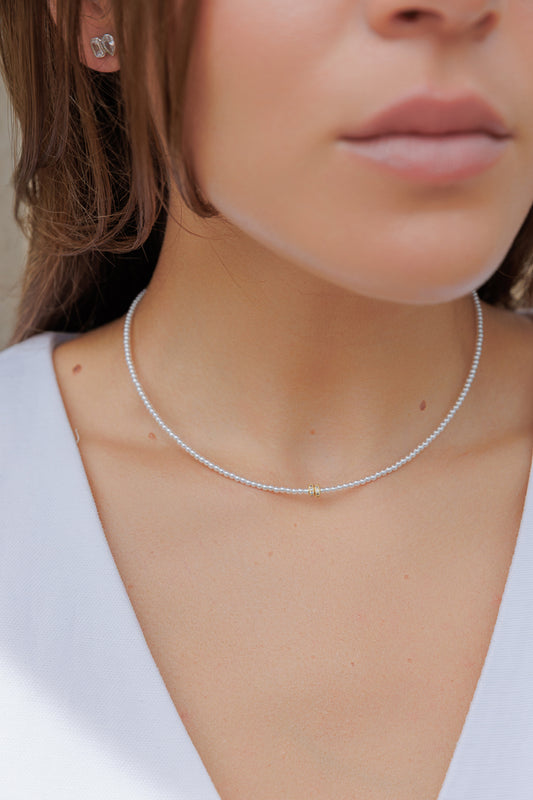PEARL CRYSTAL NECKLACE