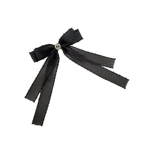 Layered heart mesh bow Limlim fashion accessories