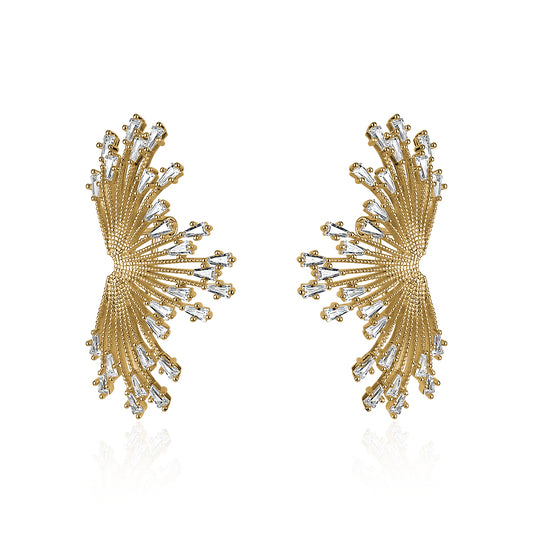 CRYSTAL STARBURST EARRINGS