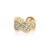 VINTAGE TWIST CRYSTAL RING