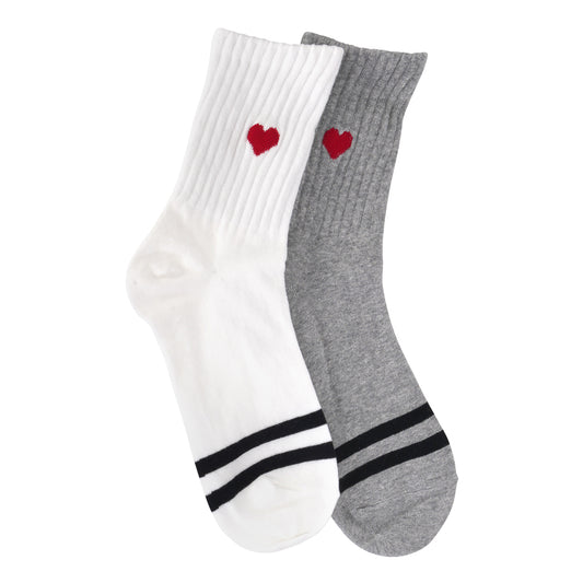 SHORT HEART RIB SOCKS