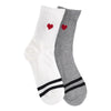 SHORT HEART RIB SOCKS
