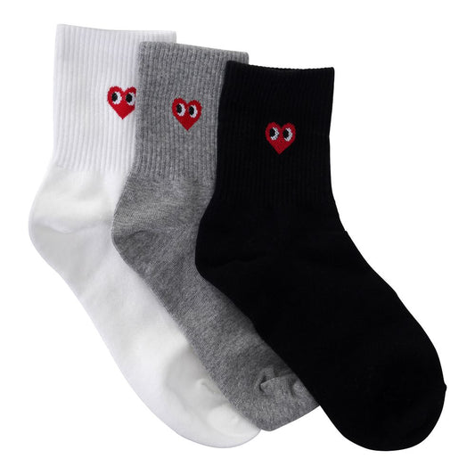 RIBBED LOOKING HEART SOCKS