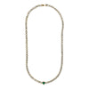 HEART TENNIS EMERALD NECKLACE Limlim fashion accessories