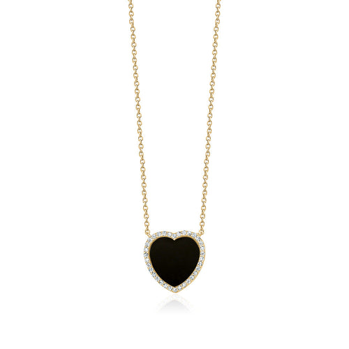 ENAMEL HEART NECKLACES Limlim fashion accessories