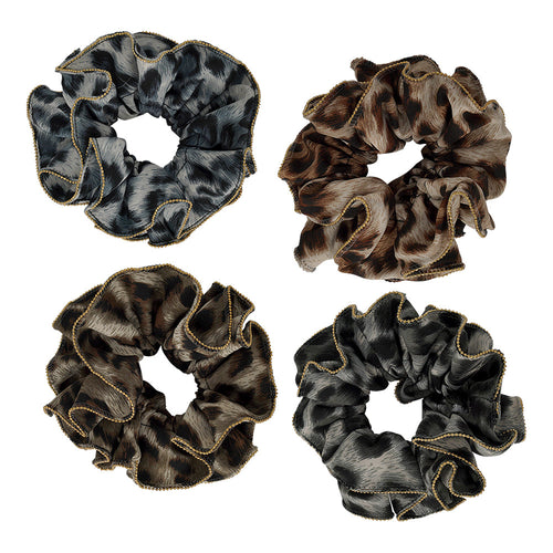 ANIMAL PRINT GOLD TRIM Limlim fashion accessories