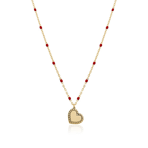 Rosary heart necklace Limlim fashion accessories