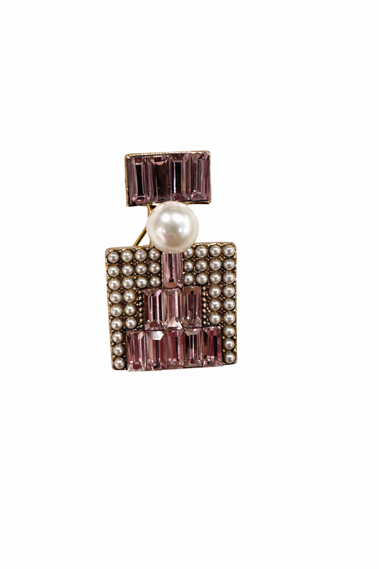 BOTTLE CRYSTAL BROOCH