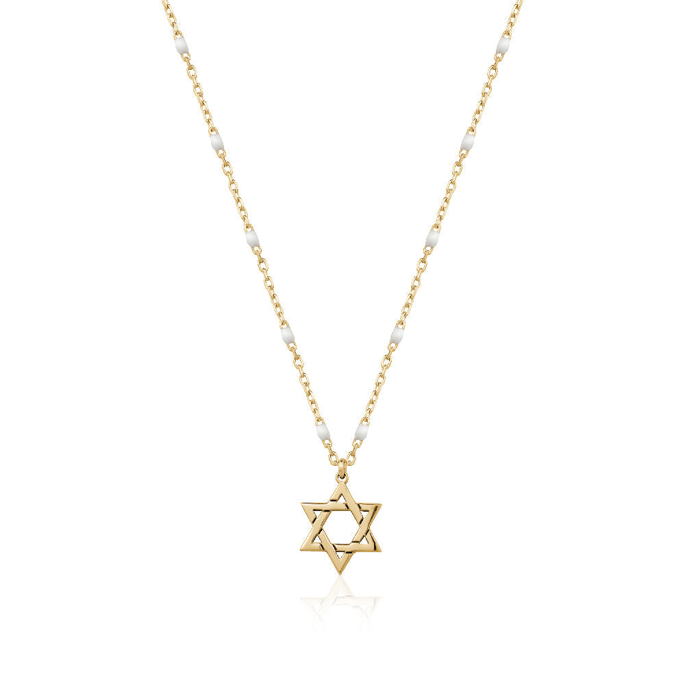 Rosary star of david necklace Limlim fashion accessories