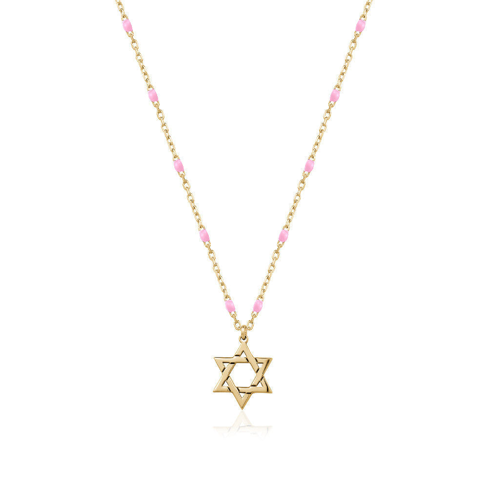 Rosary star of david necklace Limlim fashion accessories