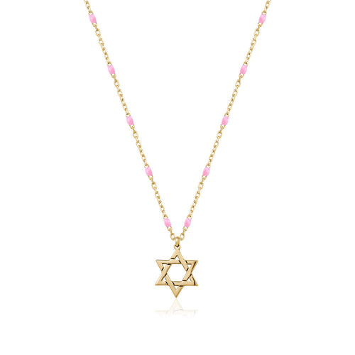 Rosary star of david necklace Limlim fashion accessories