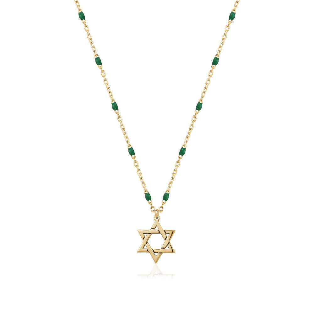 Rosary star of david necklace Limlim fashion accessories