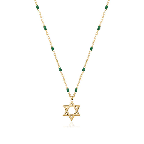 Rosary star of david necklace Limlim fashion accessories