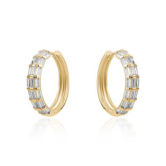 SMALL  BAGUETTE HOOPS
