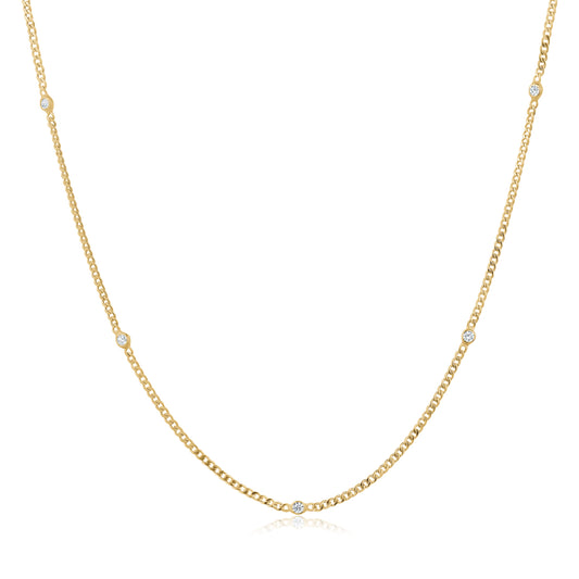 BEZEL GOURMETTE NECKLACE