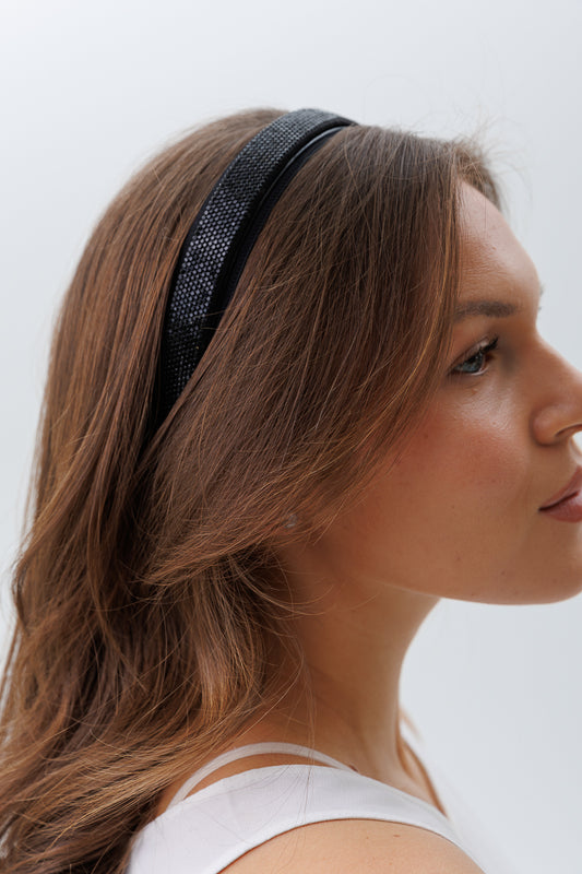 BLACK SEQUENCE HEADBAND