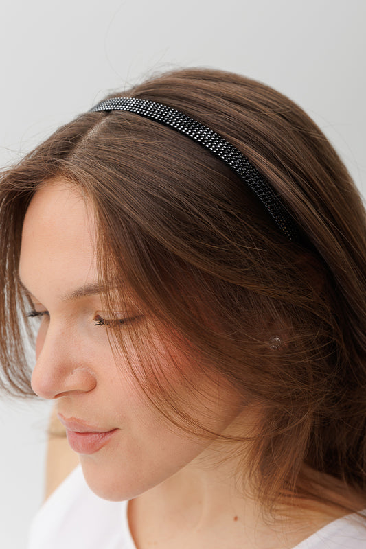 CHAIN SATIN HAIRBAND