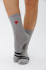 SHORT HEART RIB SOCKS