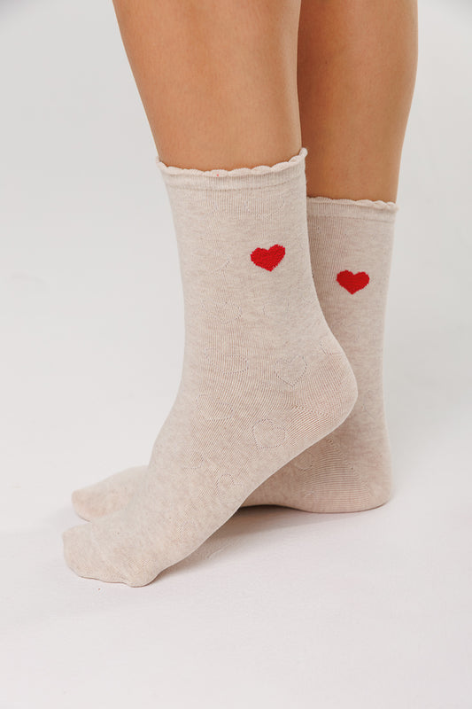 RED HEART EARTH SOCKS