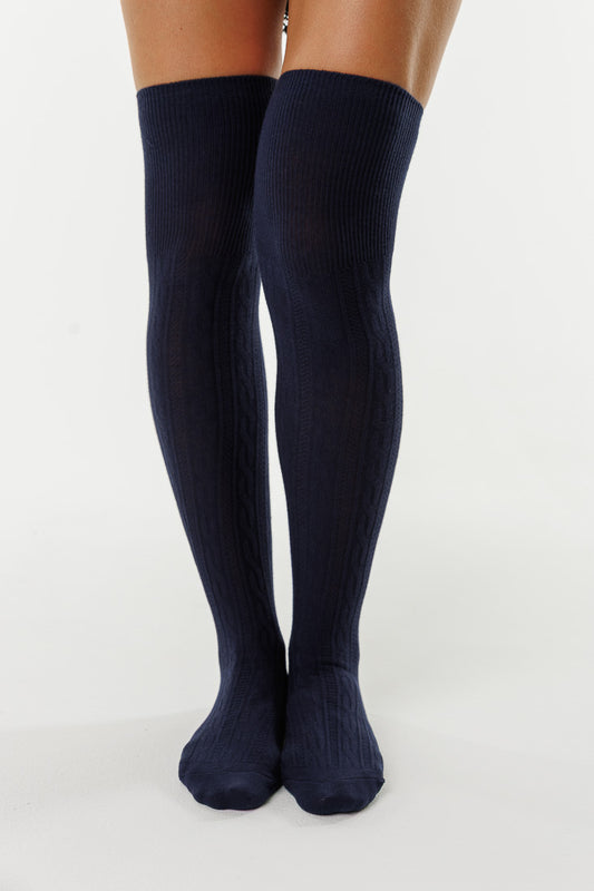BRAIDED LONG SOCKS