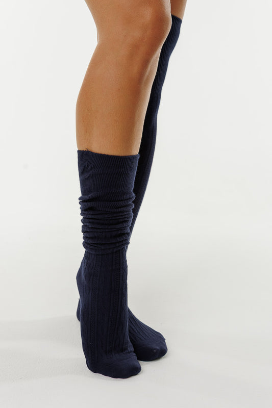 BRAIDED LONG SOCKS