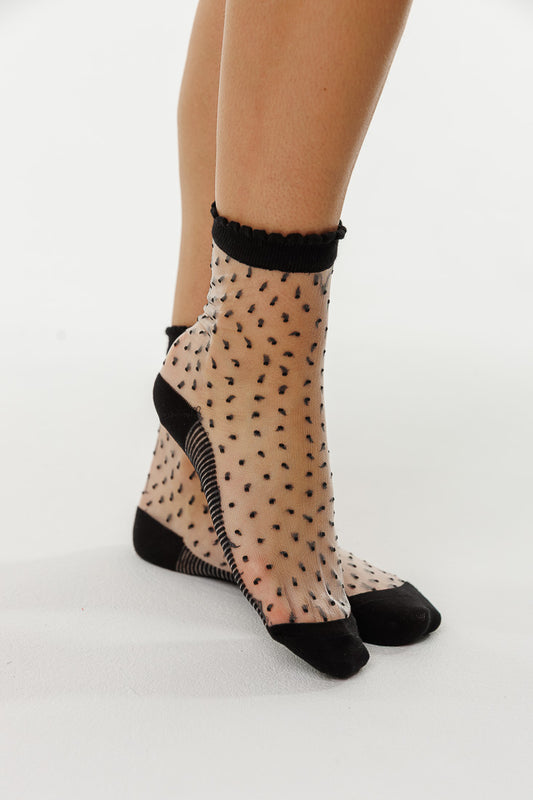 SHEER POLKA DOT SOCKS