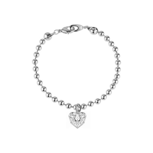 CRYSTAL HEART PENDANT BRACELET