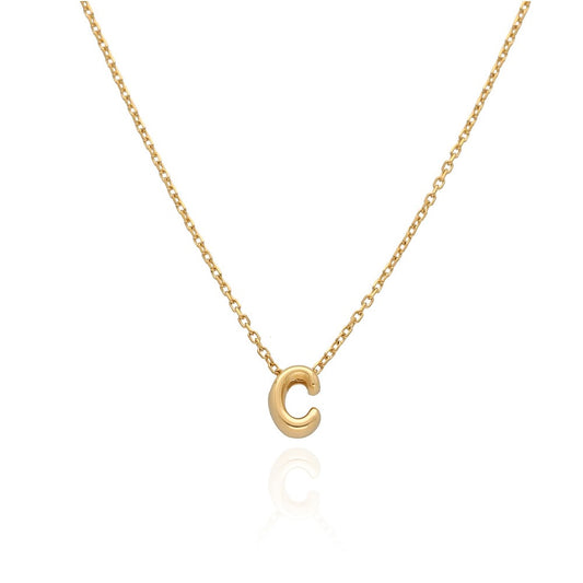BUBBLE INITIAL NECKLACE