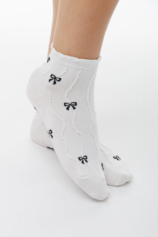 SHORT BOW FRILL SOCKS