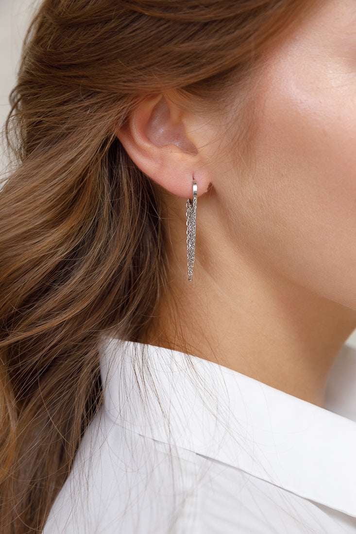 CHAIN EARRINGS Limlim fashion accessories