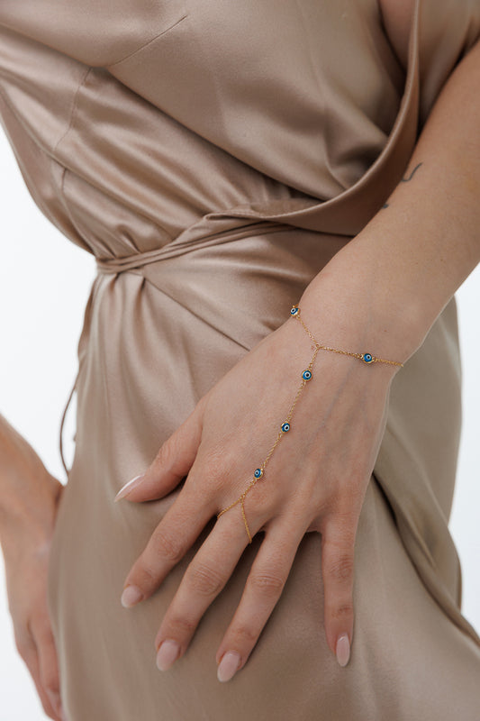 EVIL EYE HAND BRACELET