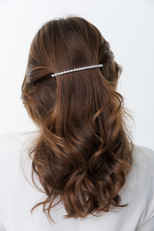 HALF AND HALF BARETTE