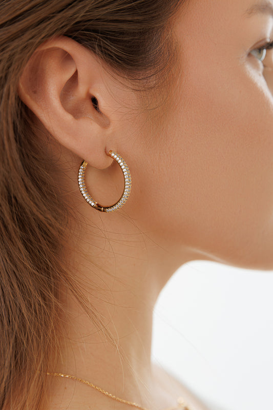 BOLD CZ HOOPS