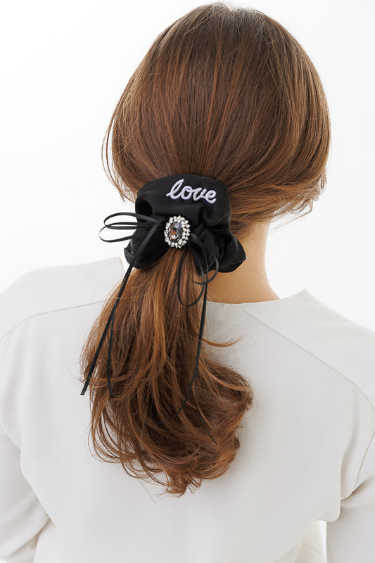 LOVE LUXURY SATIN SCRUNCHIE