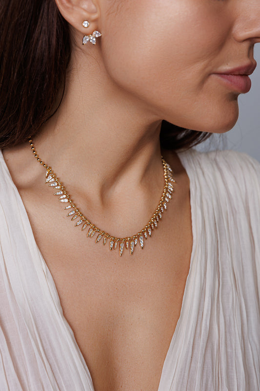 Aurora Drop Crystal Necklace