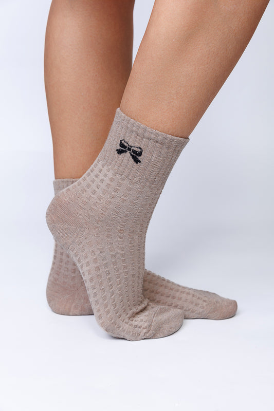 SHORT RIB BOW SOCKS