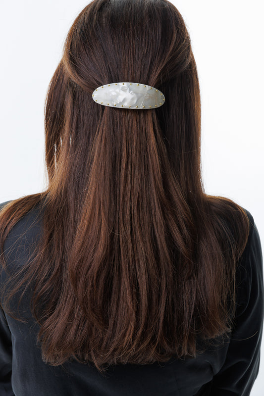 GOLD STUDD FRENCHE BARRETTE
